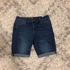 Old Navy Dark Wash Bermuda Shorts